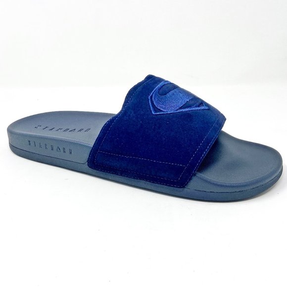 STNDRD Standard Monaco Justice League DC Comics Superman Blue Mens Slides - Picture 1 of 5